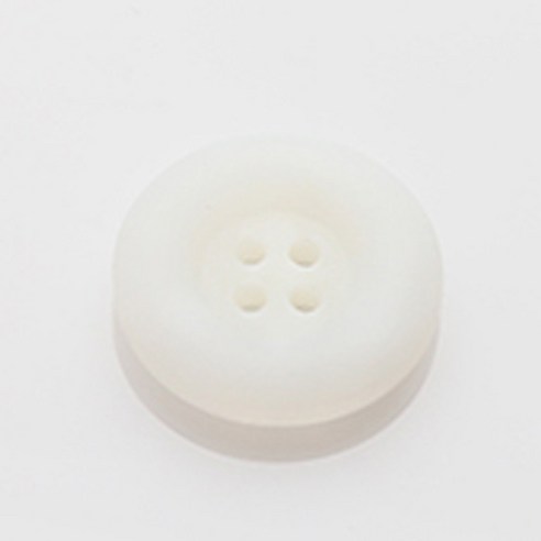 HR빅버튼 어게인 무광 단추 25mm, 화이트, 8개입
