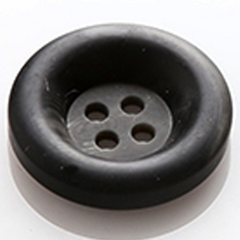 HR빅버튼 브레인 무광 단추 28mm, 블랙, 8개입