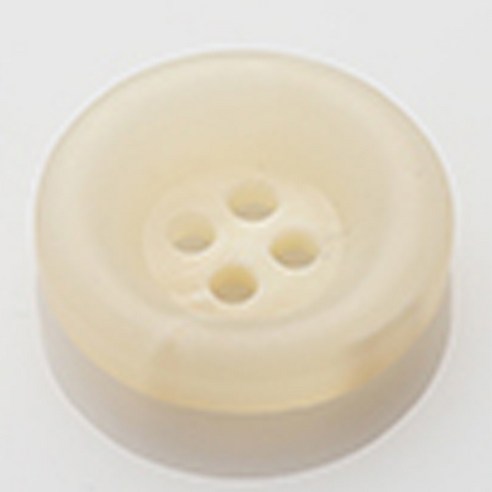 HR빅버튼 브레인 무광 단추 23mm, 아이보리, 4개입
