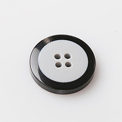 HR빅버튼 도민준 단추 23mm, 블랙, 4개입