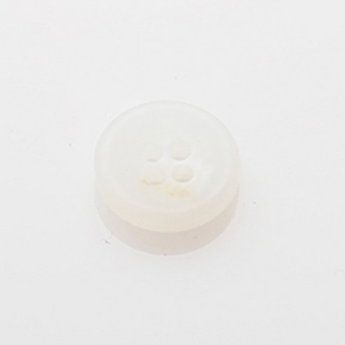 HR빅버튼 플러스접시 무광 단추 18mm, 화이트, 4개입