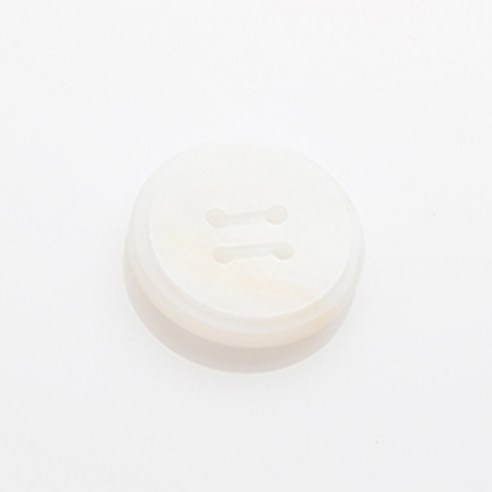 HR빅버튼 네로 단추 21mm, 화이트, 12개입