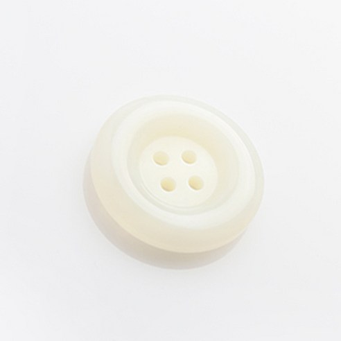 HR빅버튼 어게인 유광 단추 지름 28mm, 화이트, 8개입