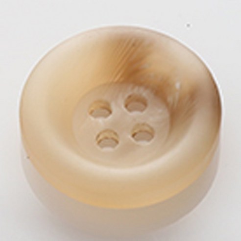 HR빅버튼 브레인 무광 단추 28mm, 연베이지, 12개입