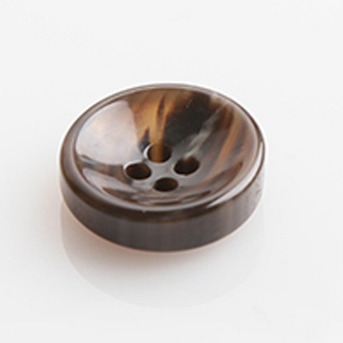 HR빅버튼 웰빙 단추 15mm, 브라운, 4개입