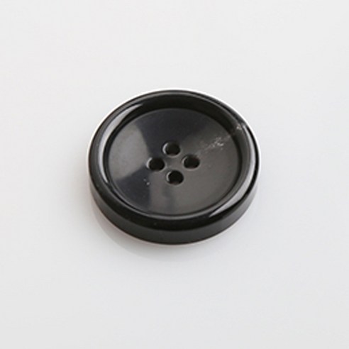 HR빅버튼 썸데이유광 단추 28mm, 블랙, 4개입