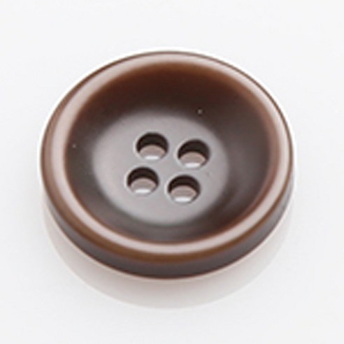 HR빅버튼 코코아 단추 15mm, 브라운, 4개입