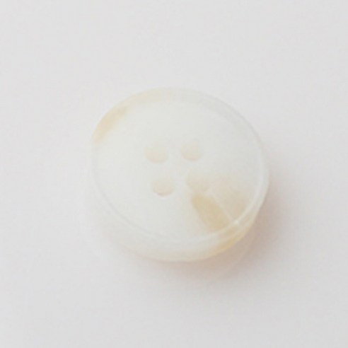 HR빅버튼 레이블 무광 단추 18mm, 화이트, 12개입