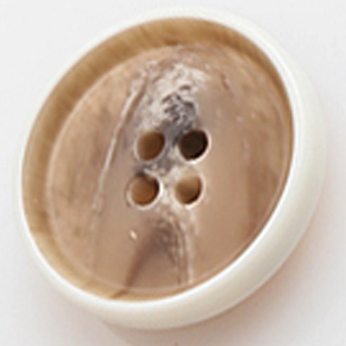 HR빅버튼 멜로우 단추 지름 18mm, 베이지, 4개입