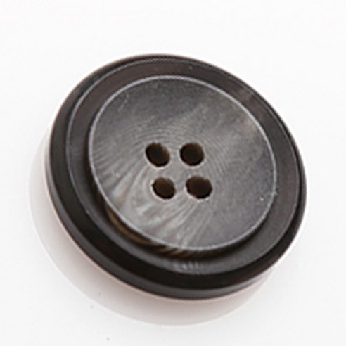 HR빅버튼 도시바 단추 23mm, 블랙, 4개입