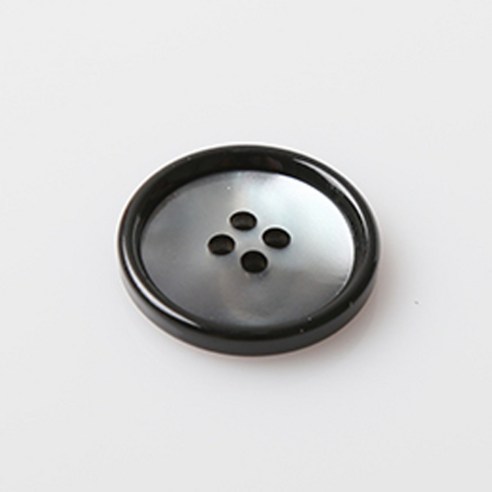 HR빅버튼 올랜도 단추 23mm, 블랙, 8개입