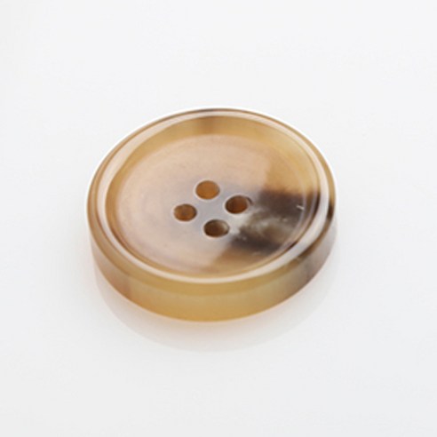 HR빅버튼 썸데이유광 단추 25mm, 베이지, 12개