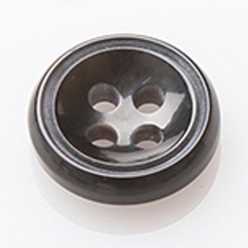 HR빅버튼 팩토리 단추 18mm, 블랙, 4개입