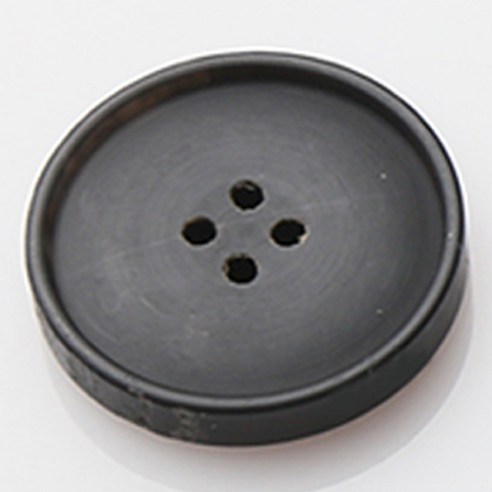 HR빅버튼 레이블 무광 단추 28mm, 블랙, 8개입