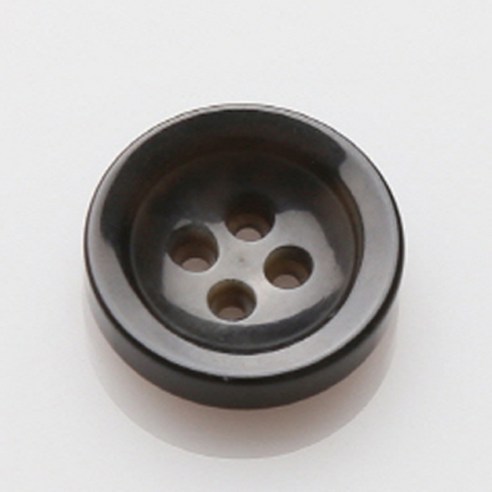 HR빅버튼 에이스 단추 15mm, 블랙, 4개입