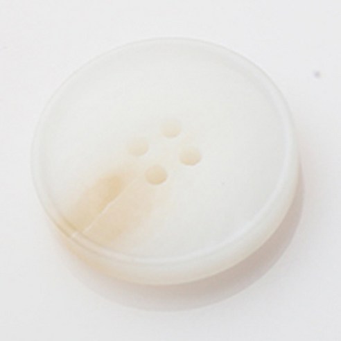HR빅버튼 레이블 무광 단추 28mm, 화이트, 8개입