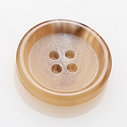 HR빅버튼 봄베이 단추 지름 18mm, 베이지, 4개입