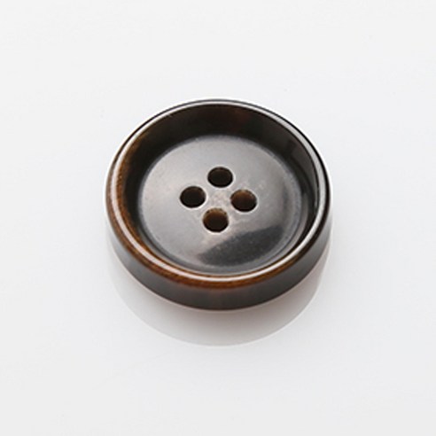 HR빅버튼 커스텀 단추 21mm, 브라운, 8개입