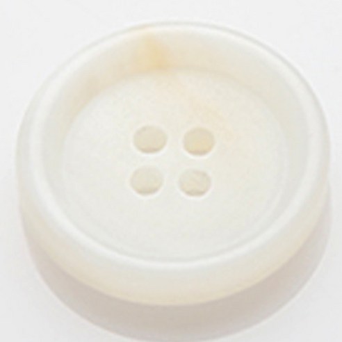 HR빅버튼 봄베이 단추 지름 15mm, 화이트, 4개입