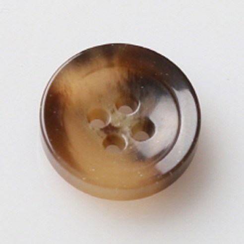 HR빅버튼 에이스 단추 15mm, 연브라운, 8개입