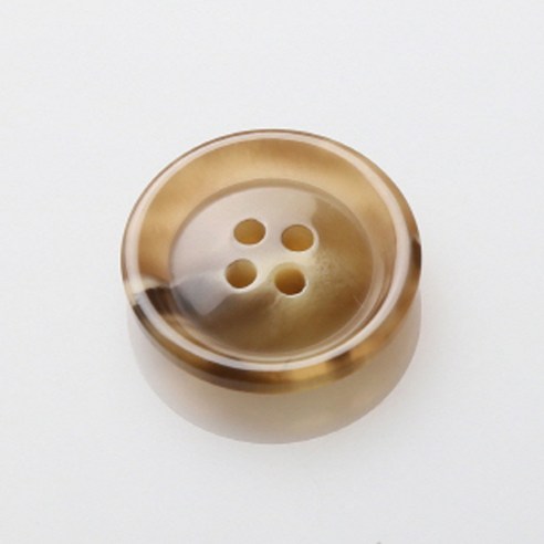 HR빅버튼 이디야 단추 21mm, 베이지, 4개입