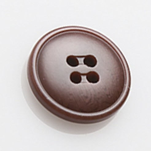 HR빅버튼 디테 단추 18mm, 라이트브라운, 4개입