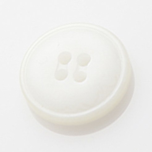 HR빅버튼 디테 단추 18mm, 화이트, 8개입