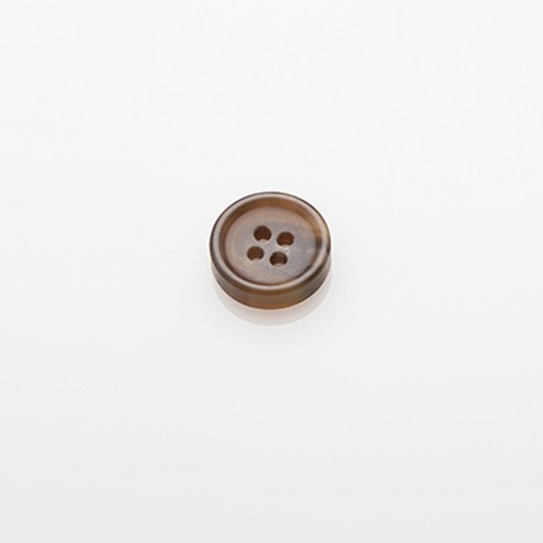 HR빅버튼 썸데이무광 단추 18mm, 라이트브라운, 12개입