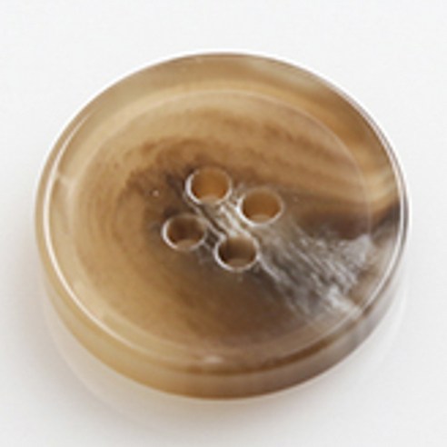HR빅버튼 옥스포드유광 단추 25mm, 베이지, 8개입