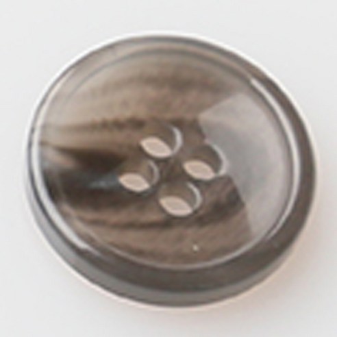 HR빅버튼 카페인 유광 단추 15mm, 그레이, 8개