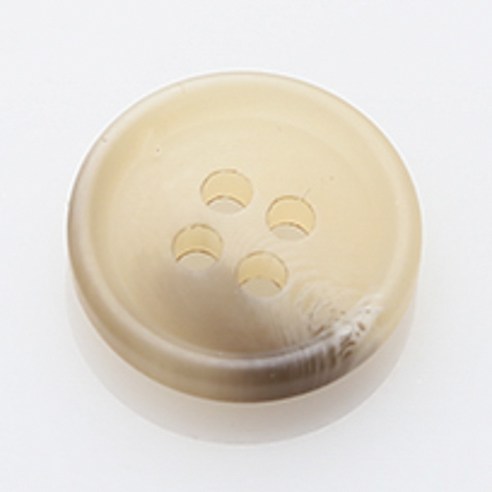 HR빅버튼 아이젠 무광 단추 15mm, 베이지, 4개입