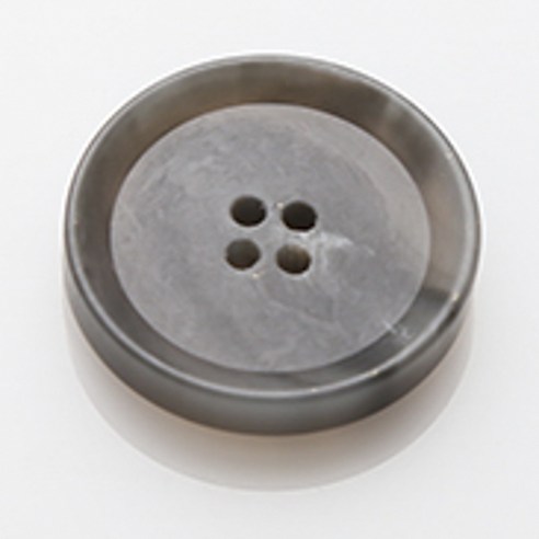 HR빅버튼 덴마크 무광 단추 18mm, 그레이, 12개입