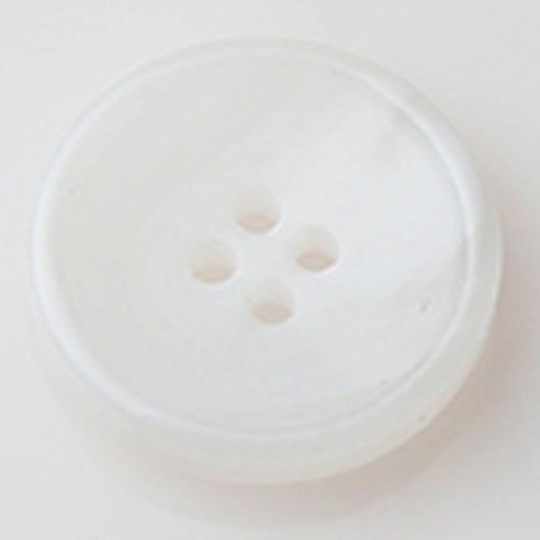 HR빅버튼 카페인 유광 단추 23mm, 화이트, 8개입