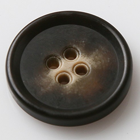 HR빅버튼 보이스 무광 단추 25mm, 브라운, 4개입