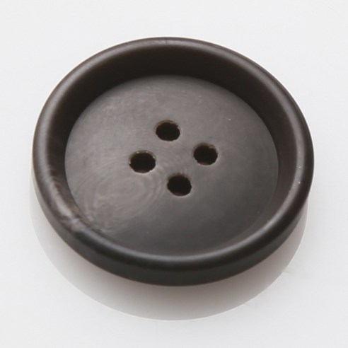 HR빅버튼 아이젠 무광 단추 21mm, 다크브라운, 4개입