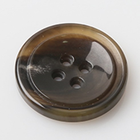 HR빅버튼 쿠바 단추 25mm, 라이트브라운, 4개입