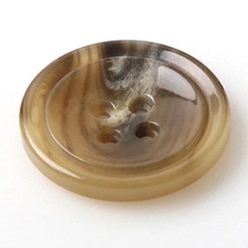 HR빅버튼 쿠바 단추 28mm, 다크베이지, 4개입