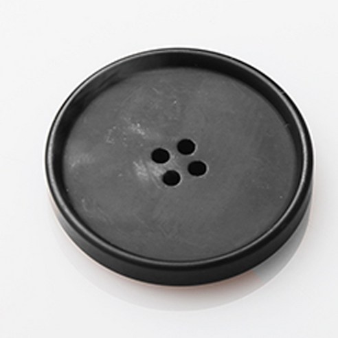 HR빅버튼 스텝 무광 단추 21mm, 블랙, 4개입