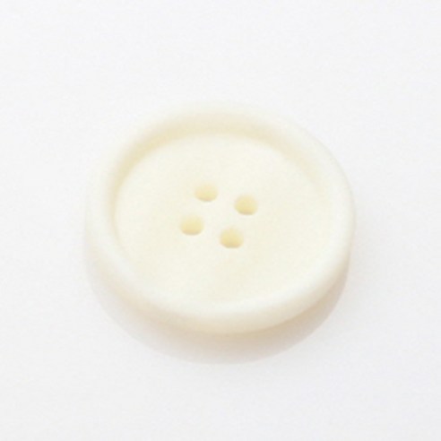 HR빅버튼 워킹 무광 단추 21mm, 화이트, 4개입