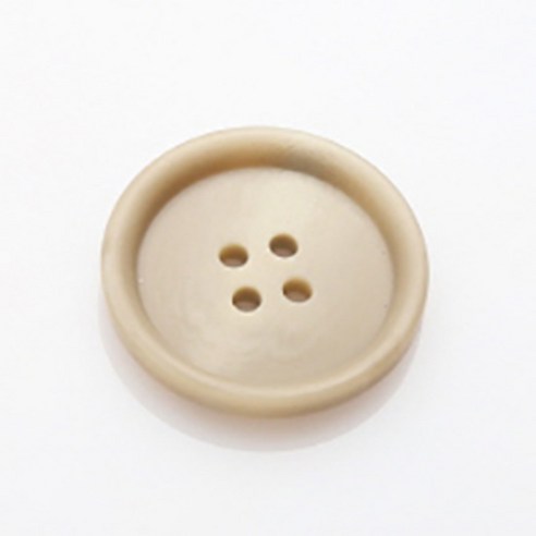 HR빅버튼 워킹 무광 단추 18mm, 카키베이지, 4개입
