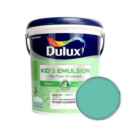 듀럭스 키즈 에멀전 무광 페인트 3L, Emerald Sensation