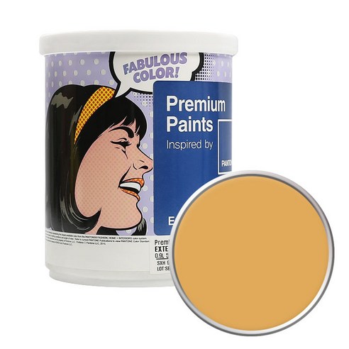노루페인트 팬톤 외부용 실외 저광 페인트 1L, 14-1041 Golden Apricot