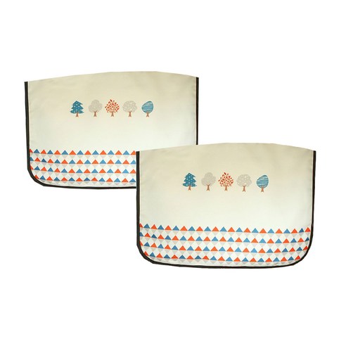 리빙듀오 썬가드 차량용 옆유리 햇빛가리개, 오색나무, 2개입