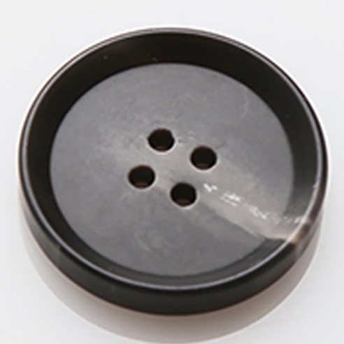 HR빅버튼 플레코 무광 단추 21mm, 블랙, 4개입
