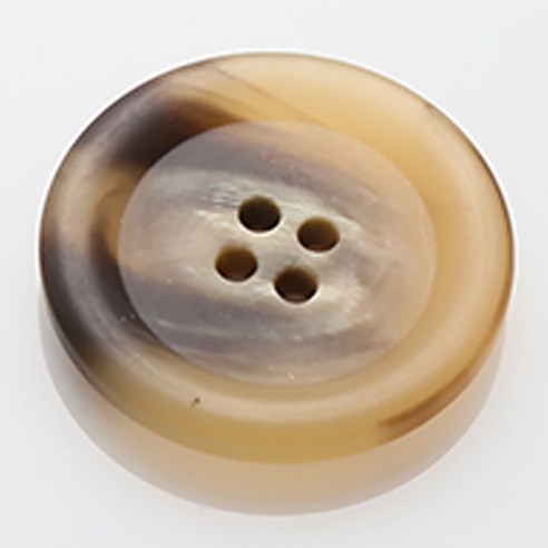 HR빅버튼 플러스 무광 단추 25mm, 베이지, 4개입