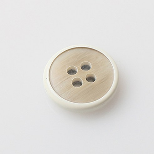 HR빅버튼 메이플 단추 15mm, 아이보리, 8개입
