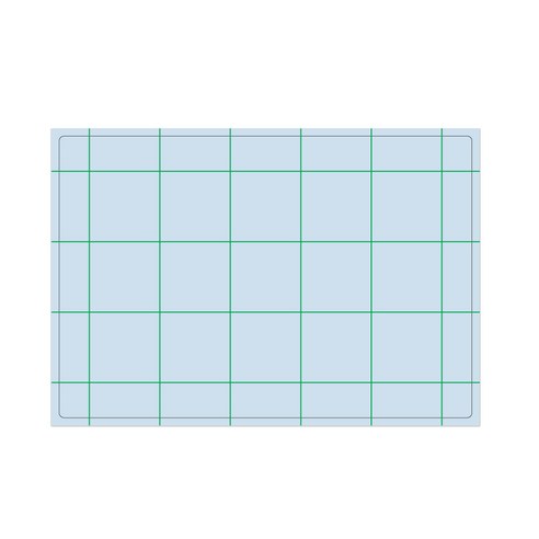 서머스트 실리콘 테이블매트 그린체크, 스카이블루, 425 x 295 mm