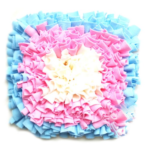 아리코 DrMini 양이 아지 노즈푸드 매트 45 x 45 cm, 블루핑크 꽂 봉우리, 1개