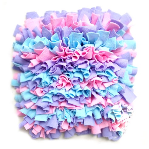 아리코 DrMini 양이 아지 노즈푸드 매트 45 x 45 cm, 핑크 + 퍼플 + 블루, 1개