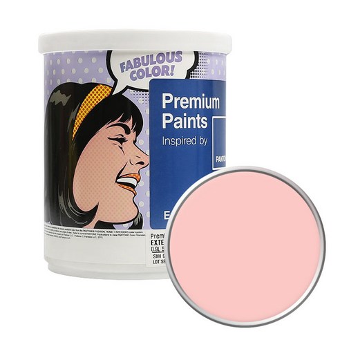 노루페인트 팬톤 외부용 실외 저광 페인트 1L, 13-1513 Gossamer Pink